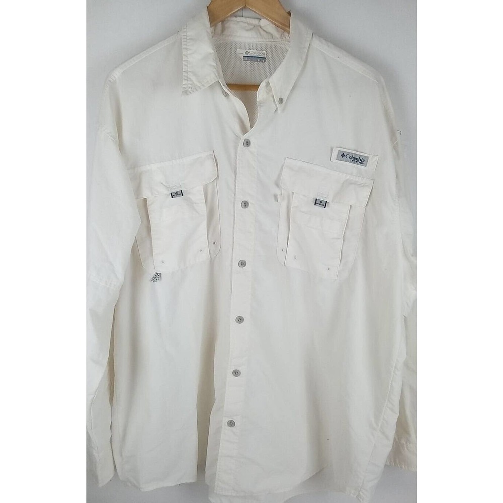Columbia PFG Mens XL Shirt Button Down Omni Shade Long Sleeve